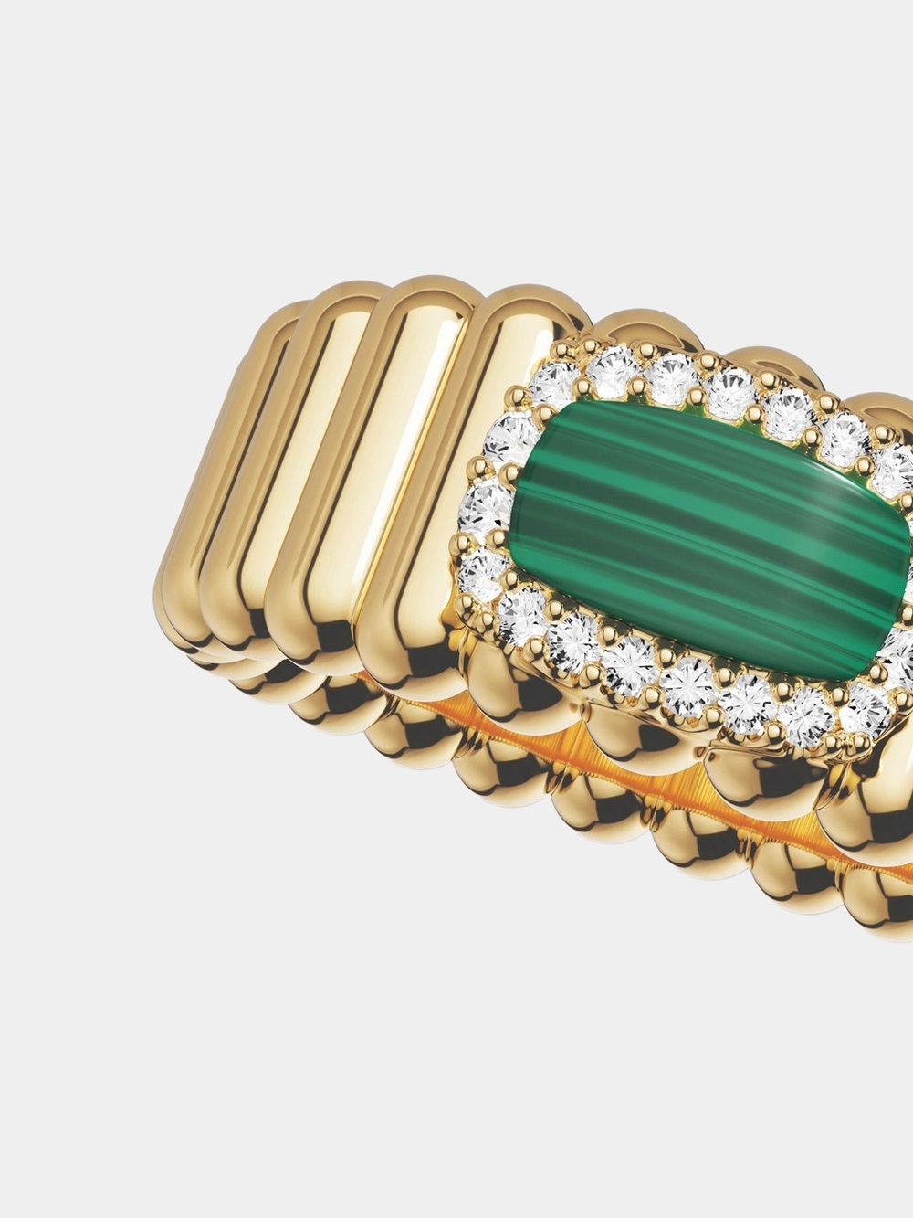 APM Monaco Les Calanques Malachite Ring